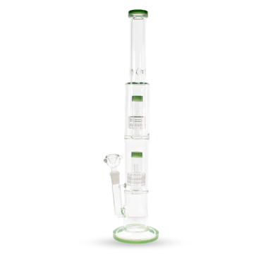 18 IN DOUBLE DOME MATRIX PERCOLATOR GLASS WATER PIPE